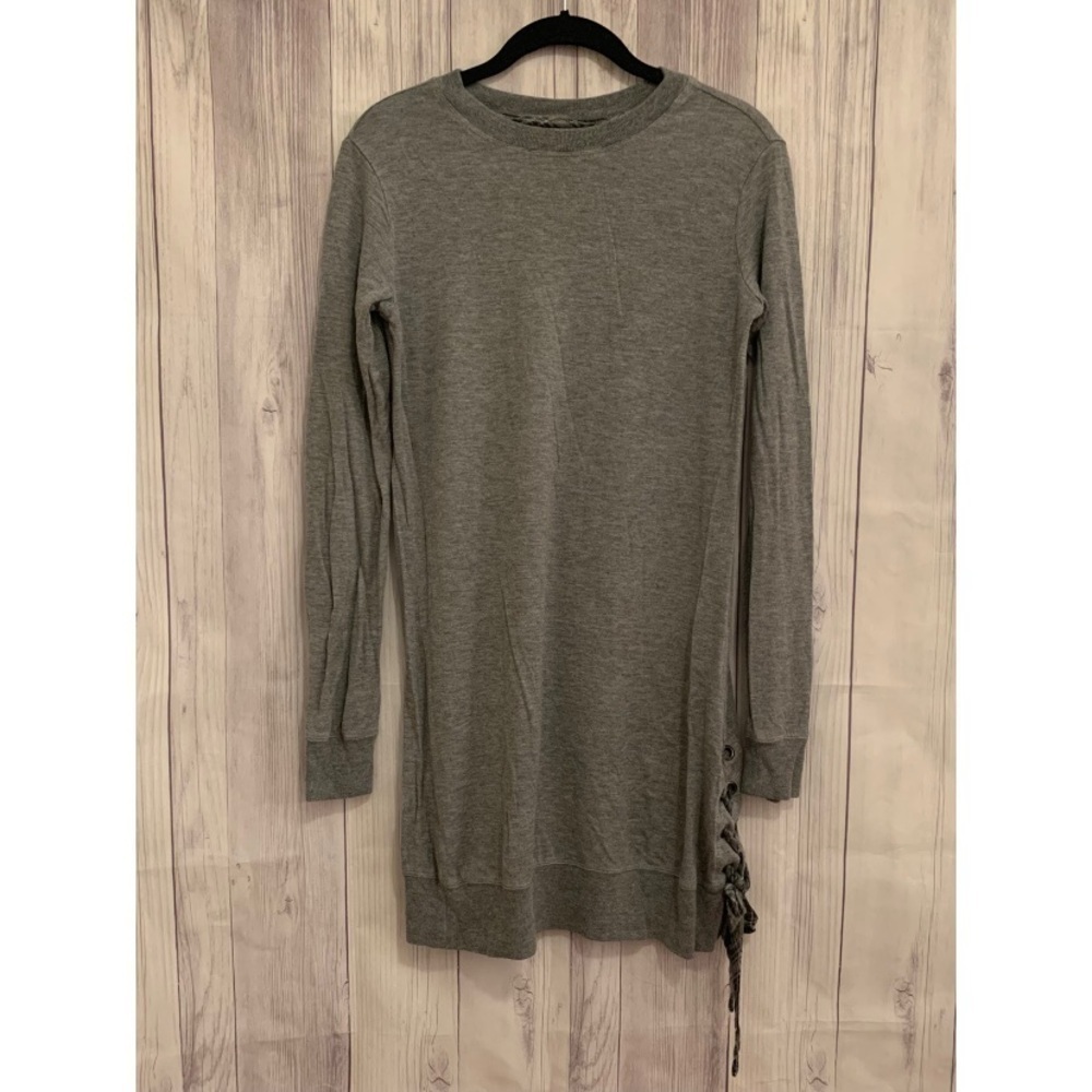 Cloth & Stone Gray Long Sleeve Sweatshirt Sweater Dress Size XS
